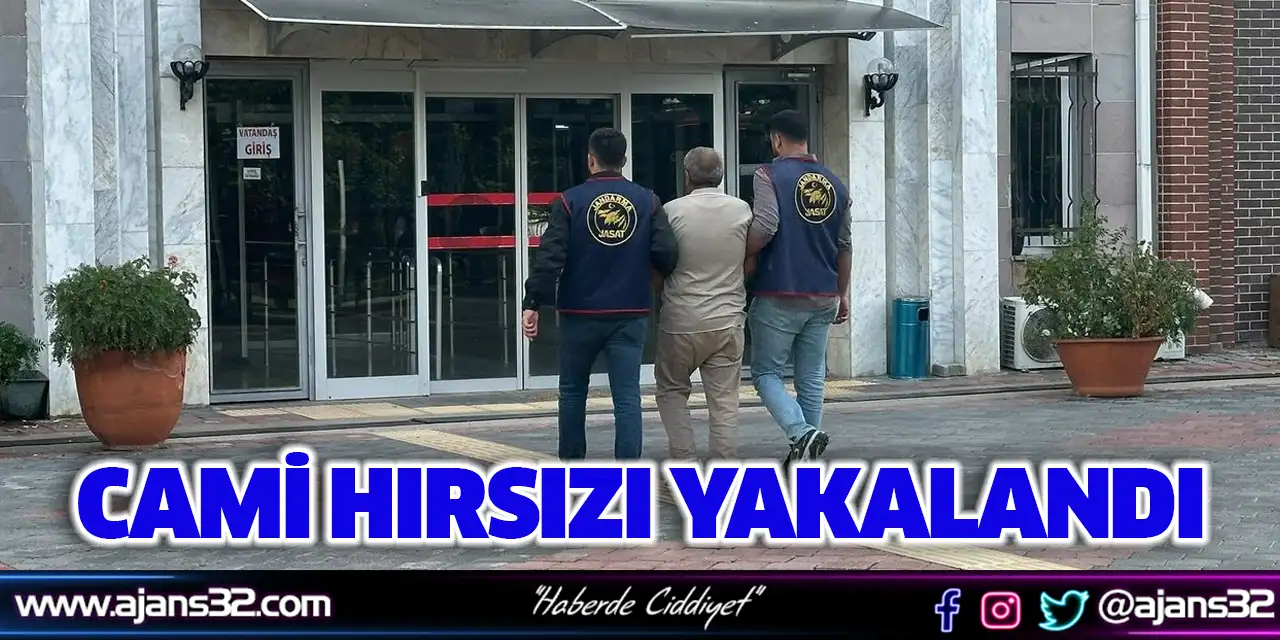 Isparta'da Cami Hırsızı Yakalandı
