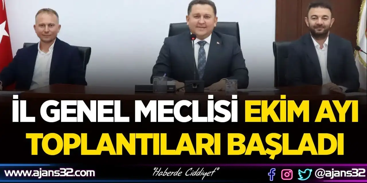 İl Genel Meclisi Ekim Ayı Toplantıları Başladı