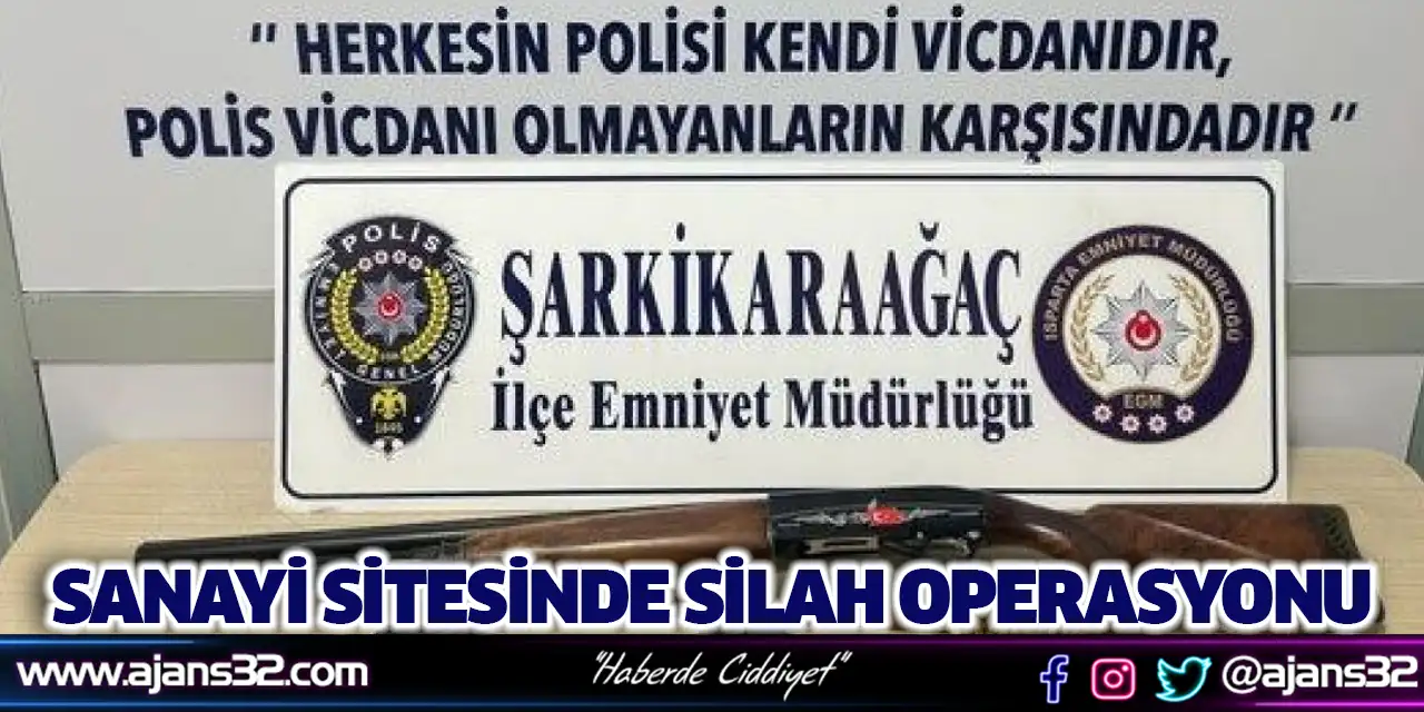 Sanayi Sitesinde Silah Operasyonu