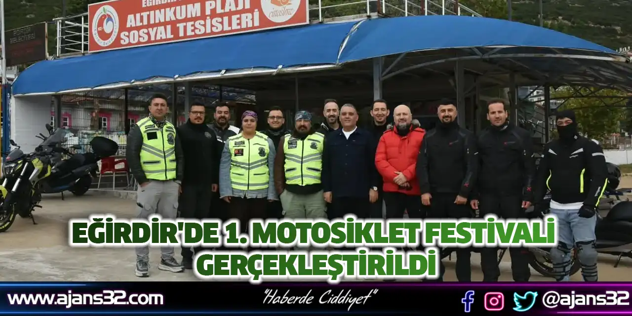 Eğirdir'de 1. Motosiklet Festivali Gerçekleştirildi
