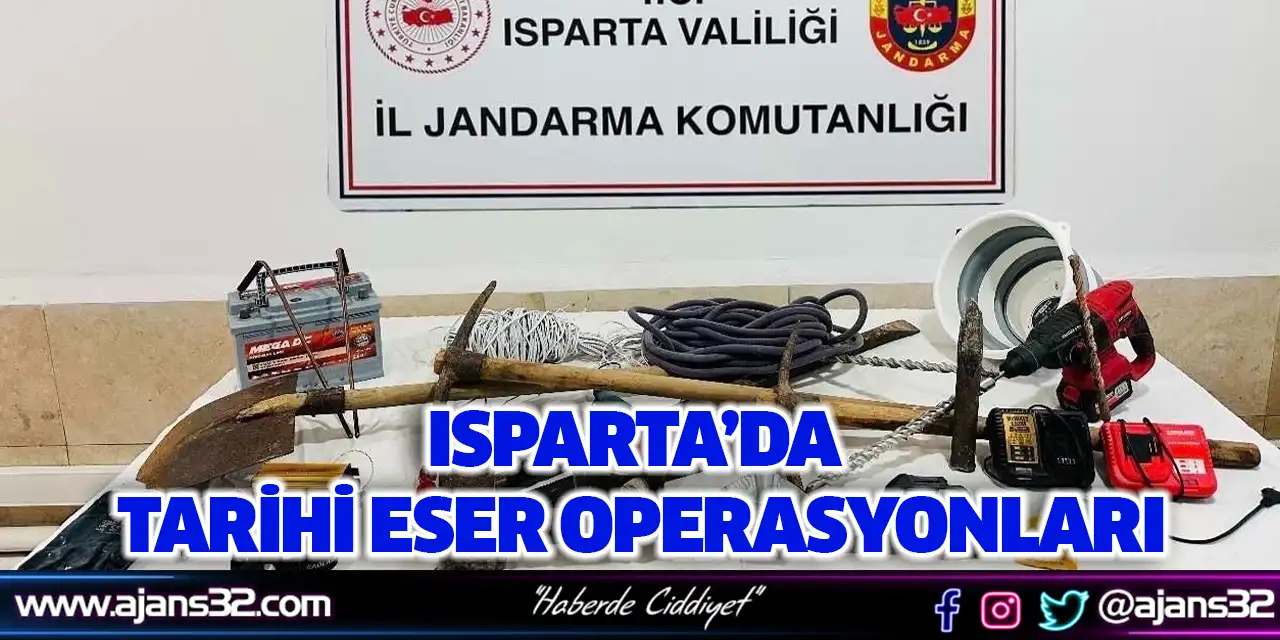 Isparta’da Tarihi Eser Operasyonları