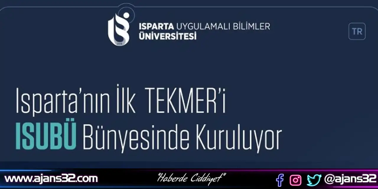 ISUBÜ’den Isparta’nın İlk TEKMER’i