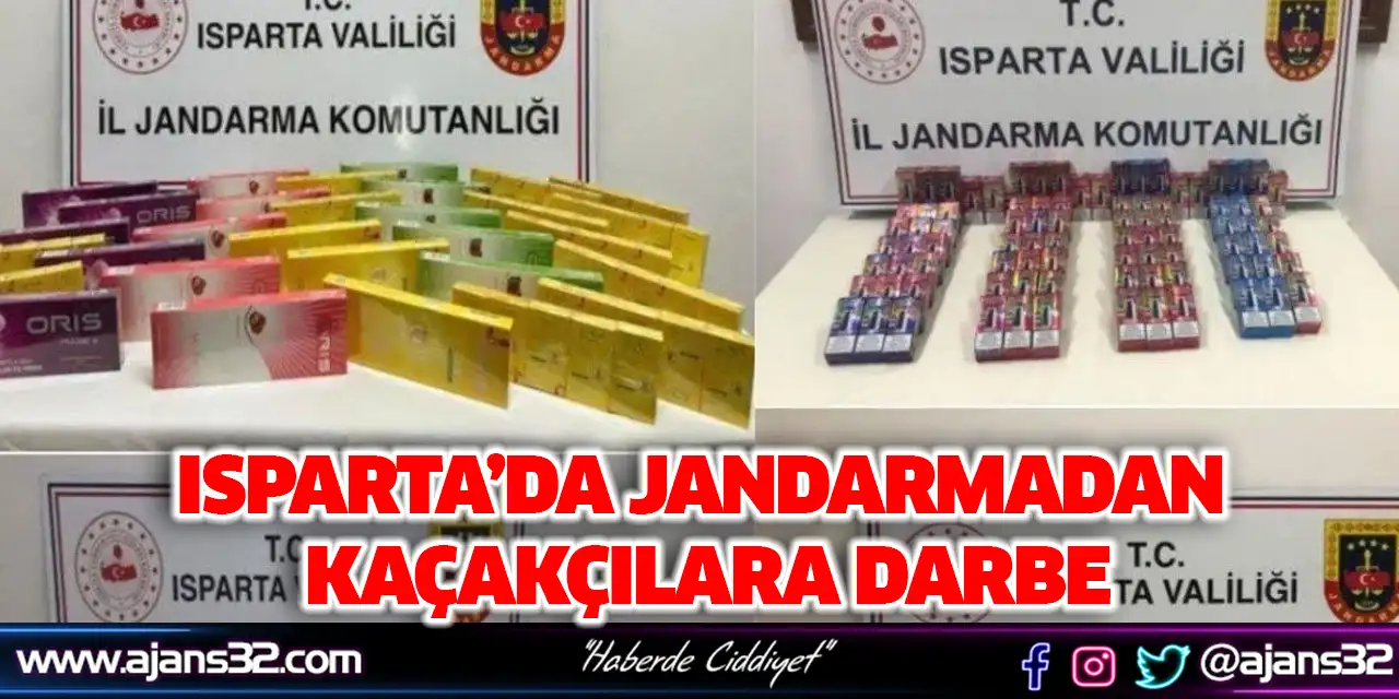Isparta’da Jandarmadan Kaçakçılara Darbe