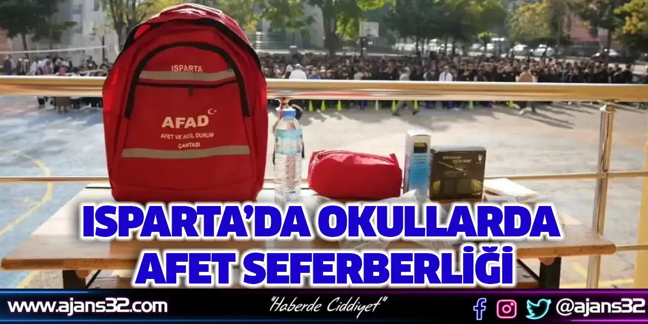 Isparta’da Okullarda Afet Seferberliği