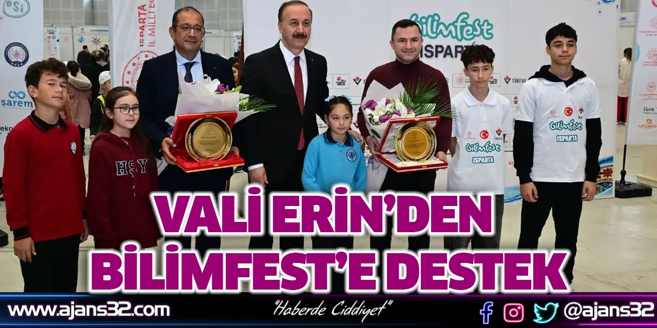 Vali Erin’den Bilimfest’e Destek