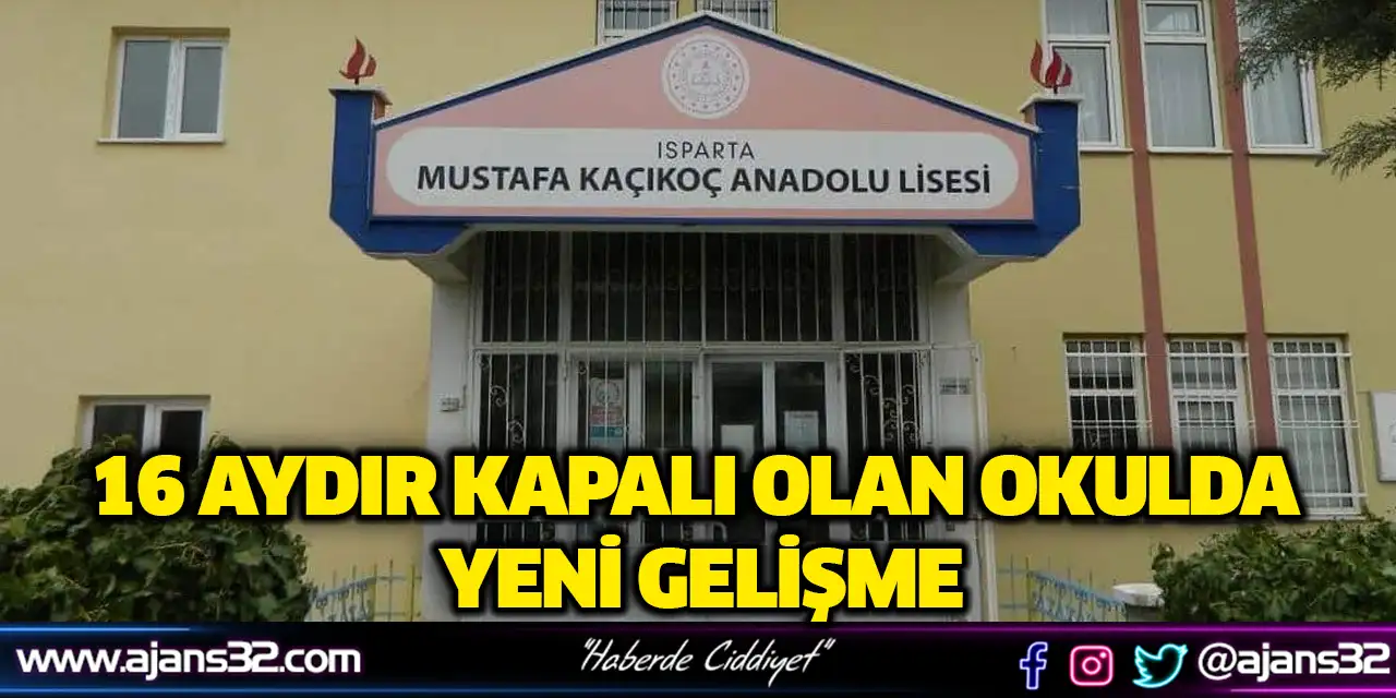 16 Aydır Kapalı Olan Okulda Yeni Gelişme