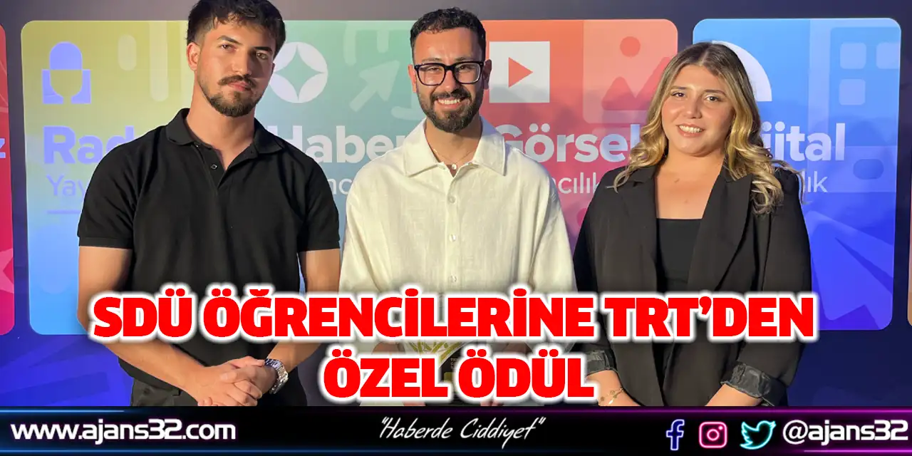 SDÜ Öğrencilerine TRT’den Özel Ödül