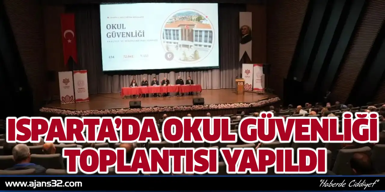 Isparta’da Okul Güvenliği Toplantısı Yapıldı
