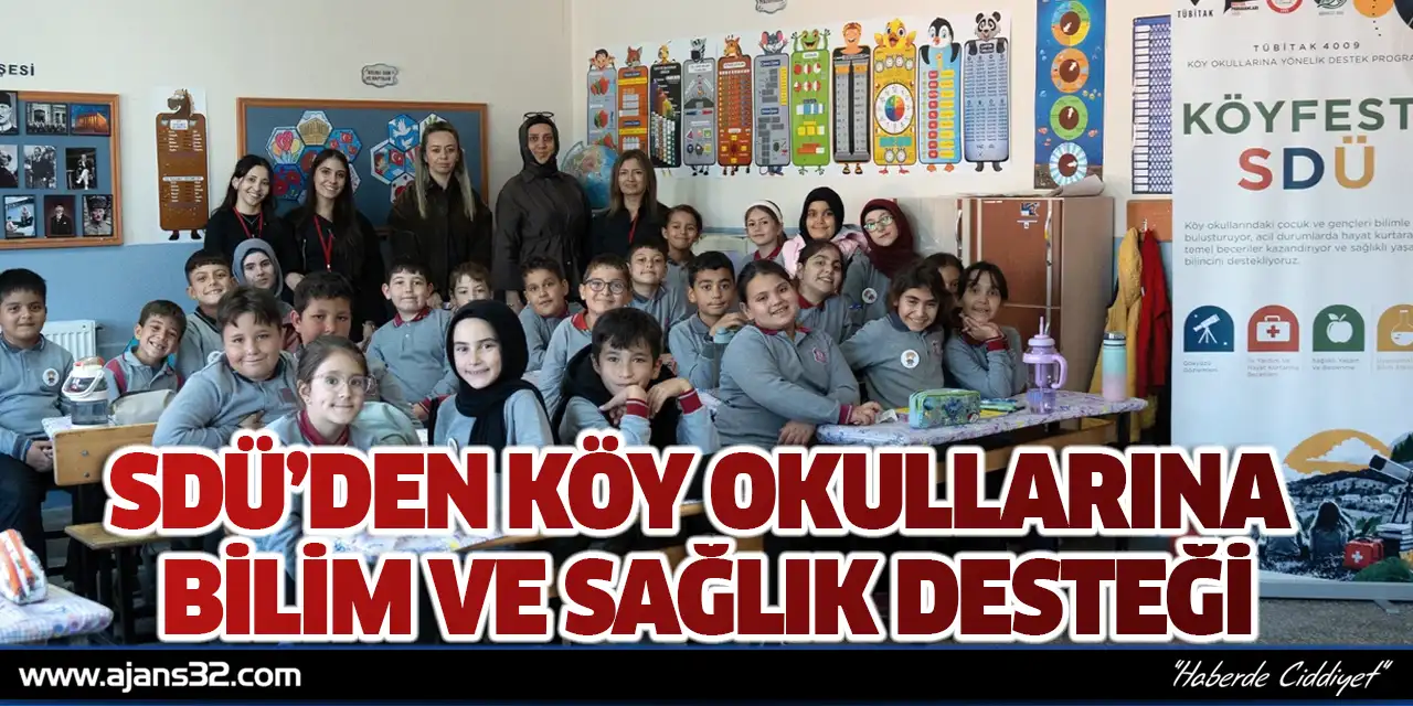 Sdü’den Köy Okullarına Bilim Ve Sağlık Desteği