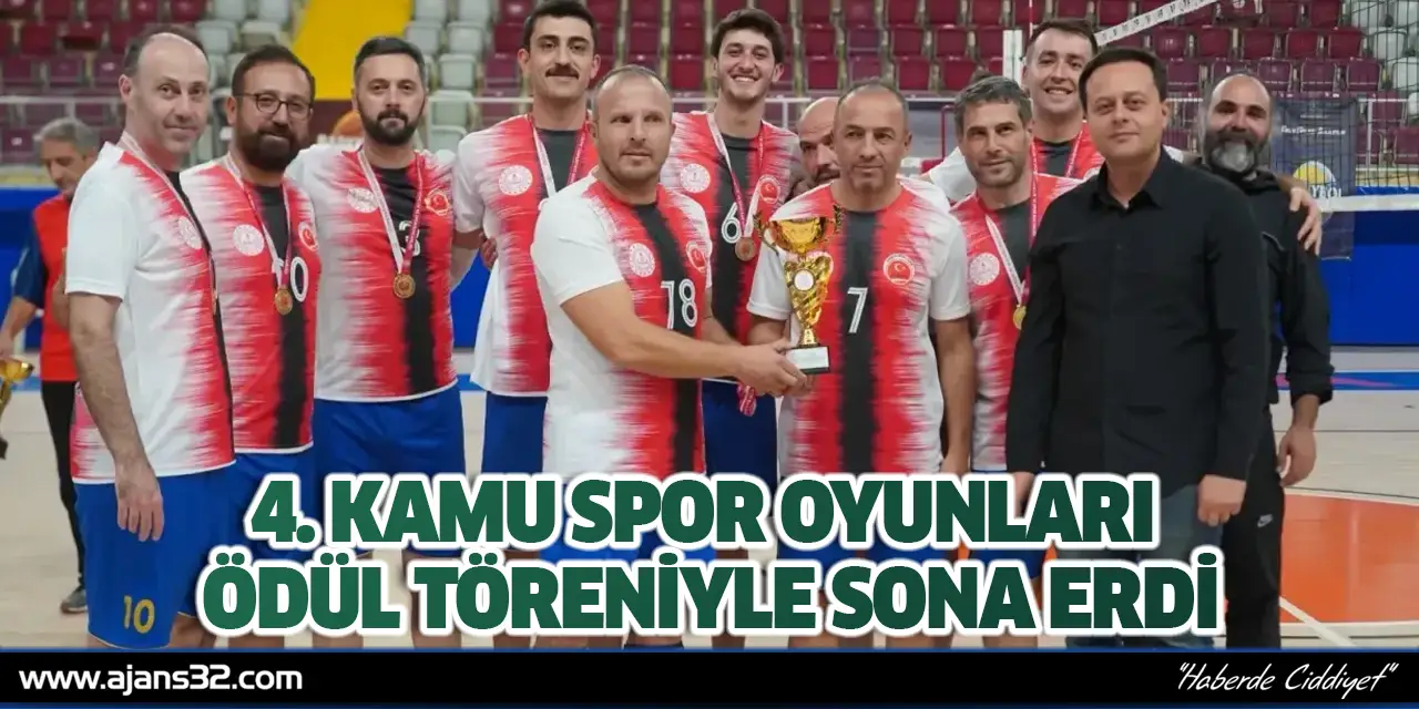 4. Kamu Spor Oyunları Ödül Töreniyle Sona Erdi