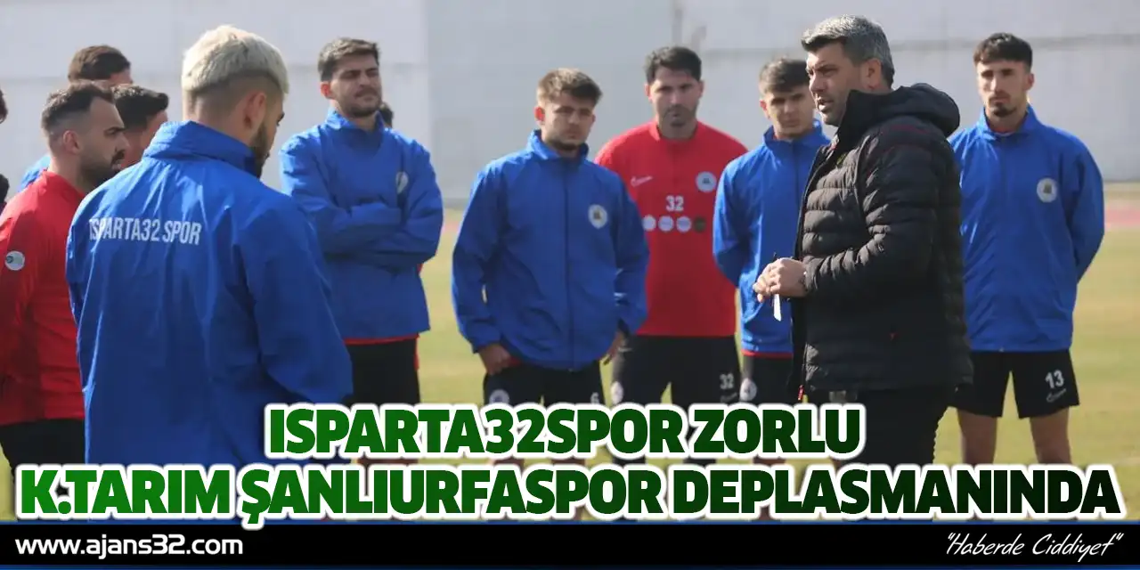 Isparta32spor Zorlu Kızılkaya Tarım Şanlıurfaspor Deplasmanında