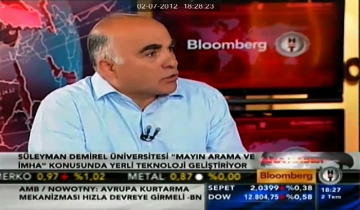 İbicioğlu Bloomberg HT Televizyonunda SDÜ'yü Anlattı