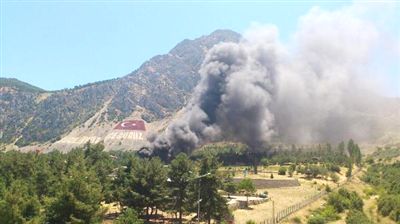 Eğirdir Dağ Komando Okulunda Yangın