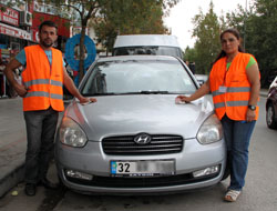 Isparta'nın İlk Bayan Otoparkçısı