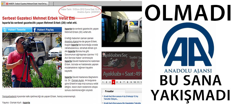 Olmadı Anadolu Ajansı Bu Sana Yakışmadı