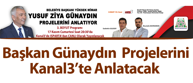 Başkan Günaydın Kanal3'te