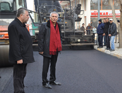 Cumhuriyet Caddesinin İkinci Kat Asfaltı Da Tamam