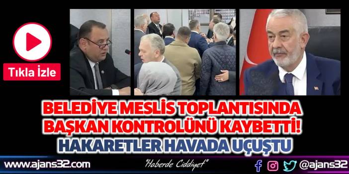 Belediye Meslis Toplantısında Başkan Kontrolünü Kaybetti! (Video Haber)