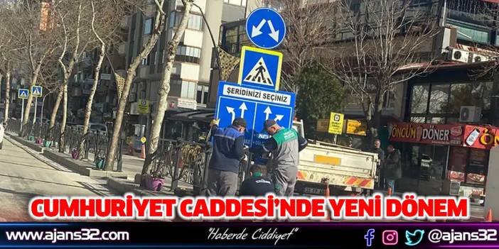 Cumhuriyet Caddesi’nde Yeni Dönem