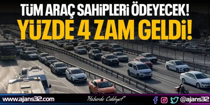 Araç Sahipleri Ödeyecek!