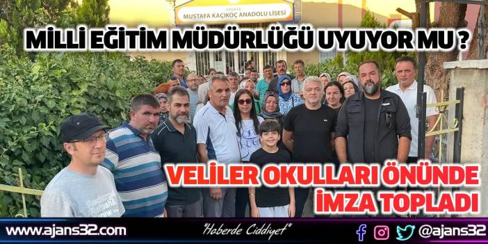 Veliler Okulları Önünde İmza Topladı