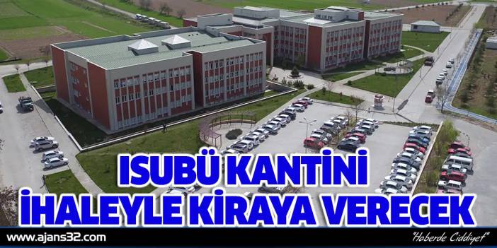 ISUBÜ Kantini İhaleyle Kiraya Verecek